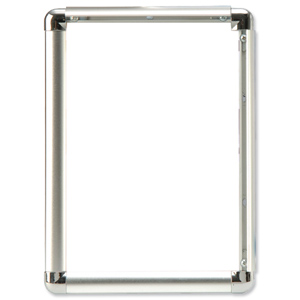 Display Frame Aluminium Front Loading with Fixings A4