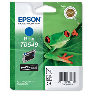 Epson T0549 Inkjet Cartridge Frog Page Life 400pp Violet Ref C13T05494010