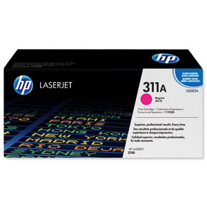 Hewlett Packard [HP] No. 311A Laser Toner Cartridge Page Life 6000pp Magenta Ref Q2683A