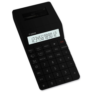 Canon Xmark-1 Calculator Desktop Solar-power Tax 12 Digit 3 Memory Keys Black Ref 3982B001AA