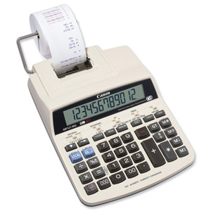 Canon MP121-MG Calculator Printing Mains-power Tax 12 Digit 2.3 Lines/sec Grey Ref 2657B001AB