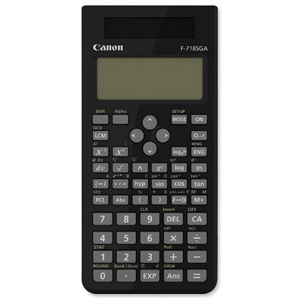 Canon F-718SGA Calculator Scientific Battery/Solar-power 2-way Display 17 Memories Black Ref 4299B001AA