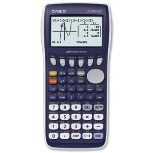 Casio FX9750GII Calculator Scientific Graphic Battery 12 Digit 2600 Function W87xD180xH21mm Ref FX9750g11