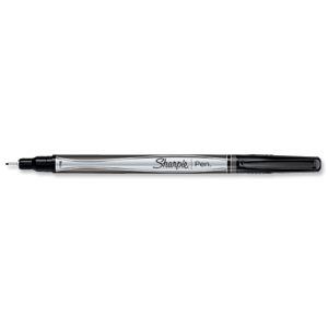 Sharpie Fineliner Pen Ultrafine 0.8mm Tip 0.4mm Line Black Ref S0921680 [Pack 12]