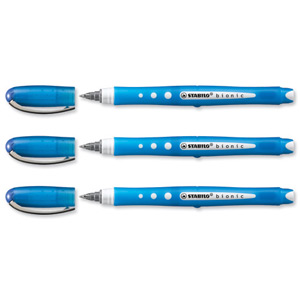 Stabilo Worker Colorful Rollerball Pen Medium 0.8mm Tip 0.5mm Line Blue Ref 2019-41 [Pack 10]