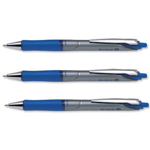 Pilot Acroball Deluxe Ball Pen Tip 1.0mm Line Width 0.32mm Blue Ref 022101203 [Pack 12]