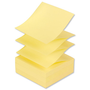 Post-it Z Notes 76x 76mm Canary Yellow Ref R330YE [Pack 12]
