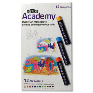 Derwent Academy Oil Pastels Dust-free Assorted Ref 2301952 [Pack 12]