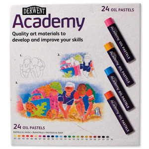 Derwent Academy Oil Pastels Dust-free Assorted Ref 2301953 [Pack 24]