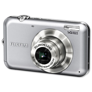 Fujifilm Finepix JV150 Digital Camera Silver 14MP 3x Optical Zoom SDHC 2.7in LCD Ref P10NC02030A
