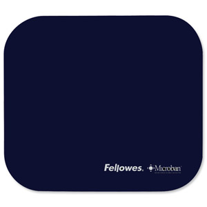 Fellowes Microban Mousepad Antibacterial with Non-slip Base Blue Ref 5933805