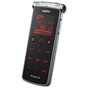 Sanyo Sound Recorder PCM USB 2GB MP3 Radio 20 FM Presets 19Hrs Recording Ref ICR-XPS01M