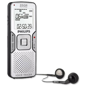 Philips LFH862 Digital Voice Tracer Dictation Machine USB MP3 5 Modes 4GB 572Hrs Ref LFH862