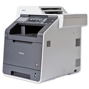 Brother Colour Laser Multifunction Printer Duplex Network WiFi 28ppm 600dpi A4 Ref MFC9970CDWU1