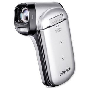 Sanyo Xacti CG20 HD Camcorder 30MB or SD SDHC SDXC 2.7in LCD 5x Optical Zoom 10MP Silver Ref CG20