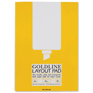 Layout Pad Bank Paper Acid Free 50gsm 80 Sheets A4