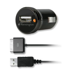 Kensington PowerBolt Car Charger for iPhone iPod USB Detachable Cable and LED Indicator Ref K39243EU