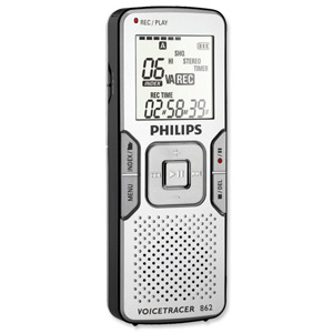 Philips 867 Digital Voice Tracer USB MP3 Mono 4GB Records 572Hrs SLP Ref LFH867