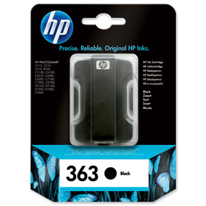 Hewlett Packard [HP] No. 363 Inkjet Cartridge Page Life 410pp 6ml Black Ref C8721EE Ident: 812H
