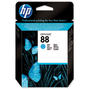 Hewlett Packard [HP] No. 88 Inkjet Cartridge Page Life 850pp 9ml Cyan Ref C9386AE Ident: 811A
