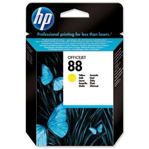 Hewlett Packard [HP] No. 88 Inkjet Cartridge Page Life 850pp 9ml Yellow Ref C9388AE Ident: 811A