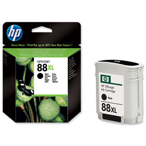 Hewlett Packard [HP] No. 88XL Inkjet Cartridge Page Life 2300pp Black Ref C9396AE