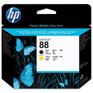 Hewlett Packard [HP] No. 88 Inkjet Cartridge Black & Yellow Ref C9381A Ident: 811A