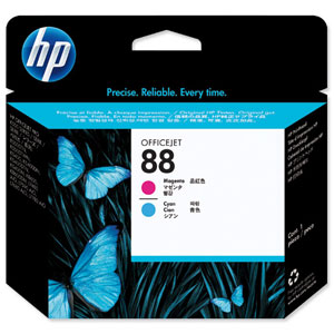 Hewlett Packard [HP] No. 88 Inkjet Cartridge Magenta & Cyan Ref C9382A