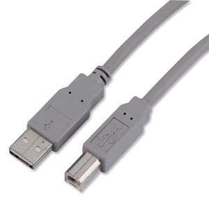 Hama USB Cable Type A-B High Quality Shielded UL Style 1.8m Grey Ref 29099