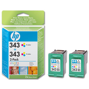 Hewlett Packard [HP] No. 344 Inkjet Cartridge Page Life 900pp Colour Ref C9505EE [Twin Pack]