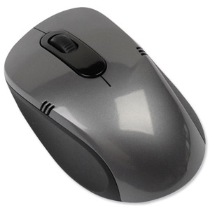 Compucessory Wireless Optical Notebook Mouse 15m Range Extra Small Receiver 2.4GHz Silver Grey Ref G7630