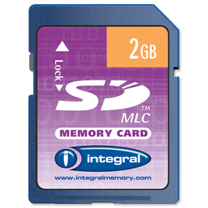 Integral SD Media Memory Card with Protective Case Capacity 2GB Ref INSD2GV2
