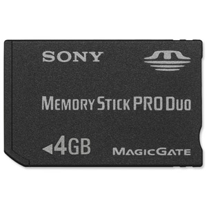 Sony Flash Memory Stick Pro Duo for High-speed Recording Devices Capacity 4GB Ref INMSPDUO4G