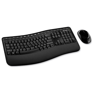 Microsoft 5000 Wireless Comfort Curve Keyboard and Mouse Black Ref CSD-00006