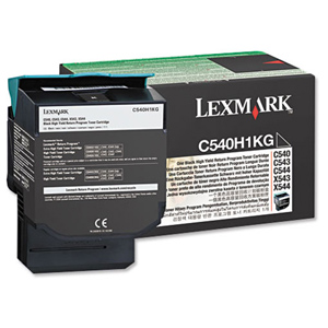Lexmark Laser Toner Cartridge High Yield Page Life 2500pp Black Ref C540H1KG