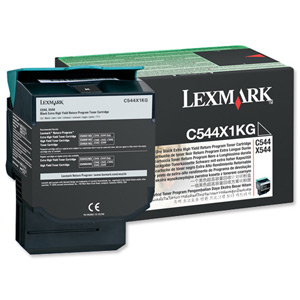 Lexmark Laser Toner Cartridge Extra High Yield Page Life 6000pp Black Ref C544X1KG Ident: 825F