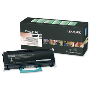 Lexmark Laser Toner Cartridge Return Program Extra High Yield Page Life 15000pp Black Ref X463X11G