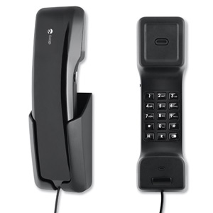 Doro Telephone Corded Dialling Handset Wall-mountable 1 Redial with Pause Black Ref 901C