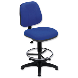 Trexus Intro Medium Back High Rise Chair Seat W490xD450xH650-780mm Back H390mm Blue