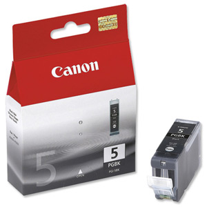 Canon PGI-5BK Inkjet Cartridge Page Life 1040pp Black Ref 0628B025 [Pack 2]