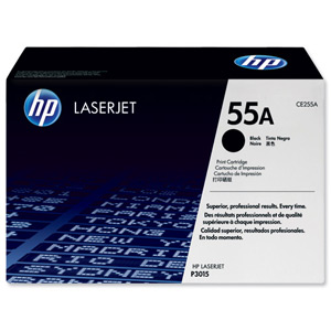Hewlett Packard [HP] No. 55A Laser Toner Cartridge Page Life 6000pp Black Ref CE255A