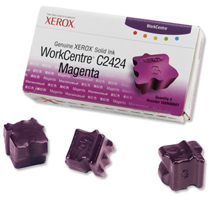 Xerox Ink Sticks Solid Page Life 3400pp Magenta [for C2424] Ref 108R00661 [Pack 3]
