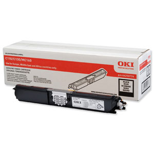 OKI Laser Toner Cartridge High Yield Page Life 2500pp Black Ref 44250724
