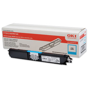 OKI Laser Toner Cartridge High Yield Page Life 2500pp Cyan Ref 44250723