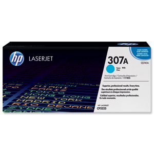 Hewlett Packard [HP] No. 307A Laser Toner Cartridge Page Life 7300pp Cyan Ref CE741A