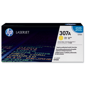 Hewlett Packard [HP] No. 307A Laser Toner Cartridge Page Life 7300pp Yellow Ref CE742A