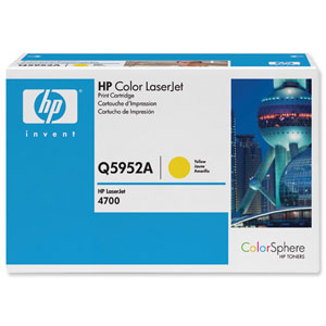 Hewlett Packard [HP] No. 643A Laser Toner Cartridge Page Life 10000pp Yellow Ref Q5952A