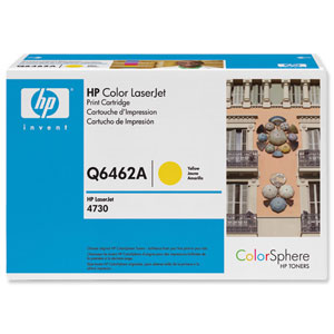 Hewlett Packard [HP] No. 644A Laser Toner Cartridge Page Life 12000pp Yellow Ref Q6462A