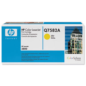 Hewlett Packard [HP] No. 503A Laser Toner Cartridge Page Life 6000pp Yellow Ref Q7582A