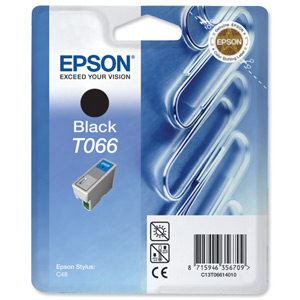 Epson Inkjet Cartridge Black T066 for C48 Ref T066140